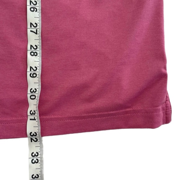 Peter Millar Mens Golf Polo Shirt Size M Pink Polyester Short Preppy Casual - Picture 15 of 16